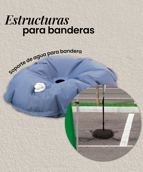 Foto de SOPORTE DE ANILLO O LASTRE ACUÁTICO PARA BANDERA