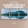 Este set de 3 Magic Frame con diseño de bosque y lago crea una vista panorámica envolvente, ideal para transformar cualquier espacio con un ambiente natural y sereno.