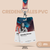 Credencial personalizada en PVC tipo estireno tamaño estándar 8.5 x 5.5 cm con precio especial desde 3 piezas