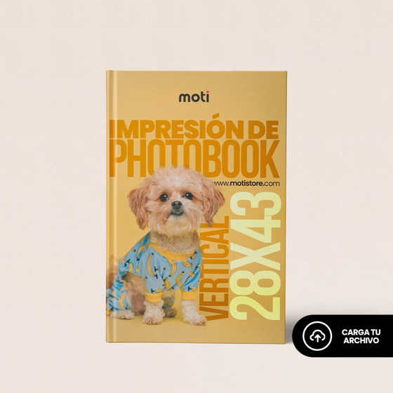 Crea tu photobook 28x43 cm en línea con impresión de alta definición, acabado premium y calidad profesional. Ideal para conservar tus mejores momentos.